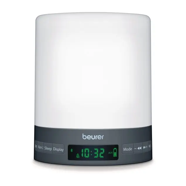 ساعت نوری زنگ‌ دار بیورر آلمان مدل Beurer WL 50 Wake‑Up Light - شبیه‌ ساز طلوع و غروب با قابلیت پخش موسیقی بلوتوث و رادیو